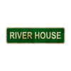 River House Vintage Retro Street Sign Rustic Metal Aluminum Decor Wall Man Shop Cave Bar Gift
