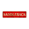 Saddleback Vintage Retro Street Sign Rustic Metal Aluminum Decor Wall Man Shop Cave Bar Gift