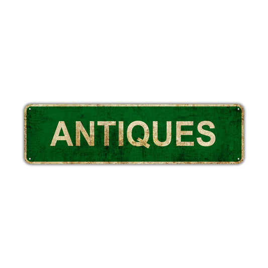 Antiques Vintage Retro Street Novelty Sign Rustic Metal Aluminum Decor Wall Man Shop Cave Bar Gift