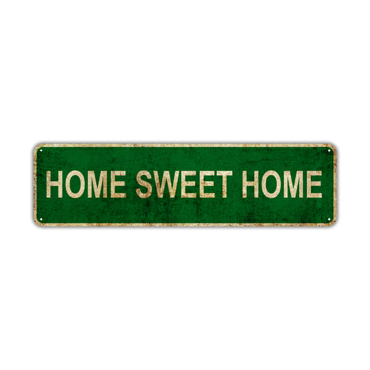 Sweet Home Vintage Retro Street Novelty Sign Rustic Metal Aluminum Decor Wall Man Shop Cave Bar Gift