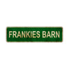 Frankies Barn Vintage Retro Street Novelty Sign Rustic Metal Aluminum Decor Wall Man Shop Cave Bar Gift