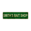 Smith's Bait Shop Vintage Retro Street Novelty Sign Rustic Metal Aluminum Decor Wall Man Shop Cave Bar Gift