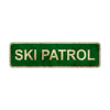 Ski Patrol Vintage Retro Street Novelty Sign Rustic Metal Aluminum Decor Wall Man Shop Cave Bar Gift