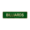 Billiards Vintage Retro Street Novelty Sign Rustic Metal Aluminum Decor Wall Man Shop Cave Bar Gift