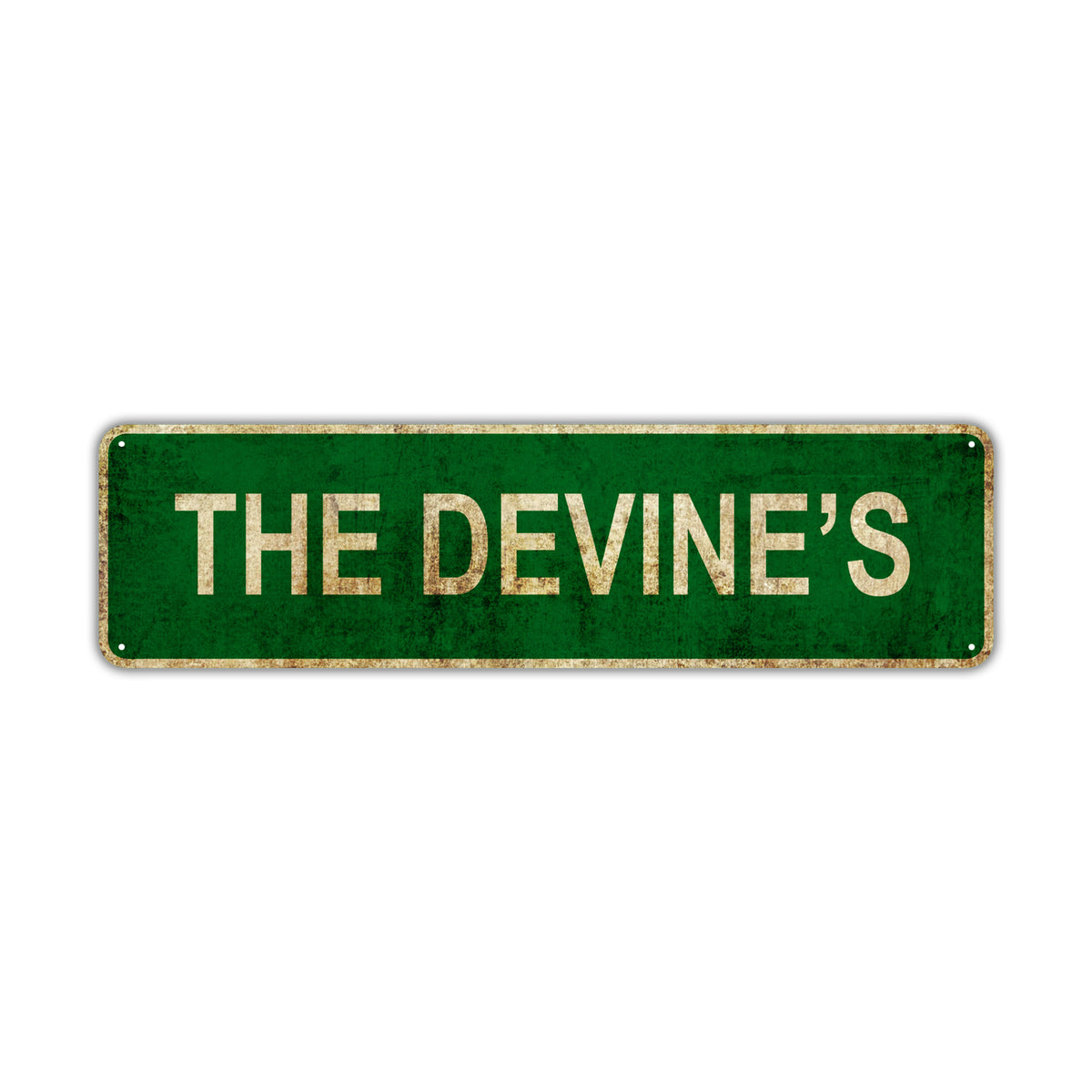 Sign Devine The Devine's | Old Looking Metal Street Signs – Sign Fever