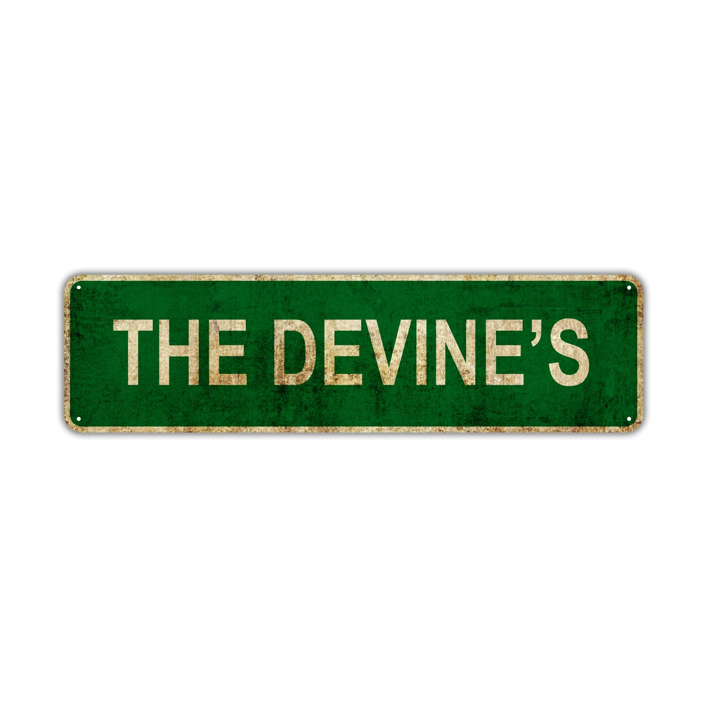 The Devine's Vintage Retro Street Novelty Sign Rustic Metal Aluminum Decor Wall Man Shop Cave Bar Gift
