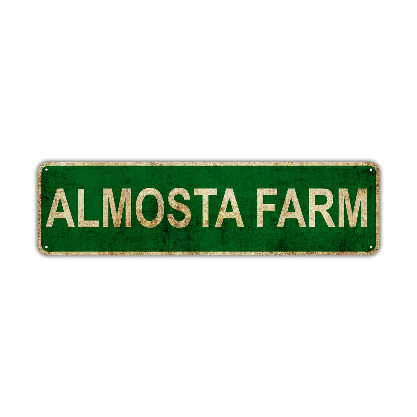 Almosta Farm Vintage Retro Street Novelty Sign Rustic Metal Aluminum Decor Wall Man Shop Cave Bar Gift