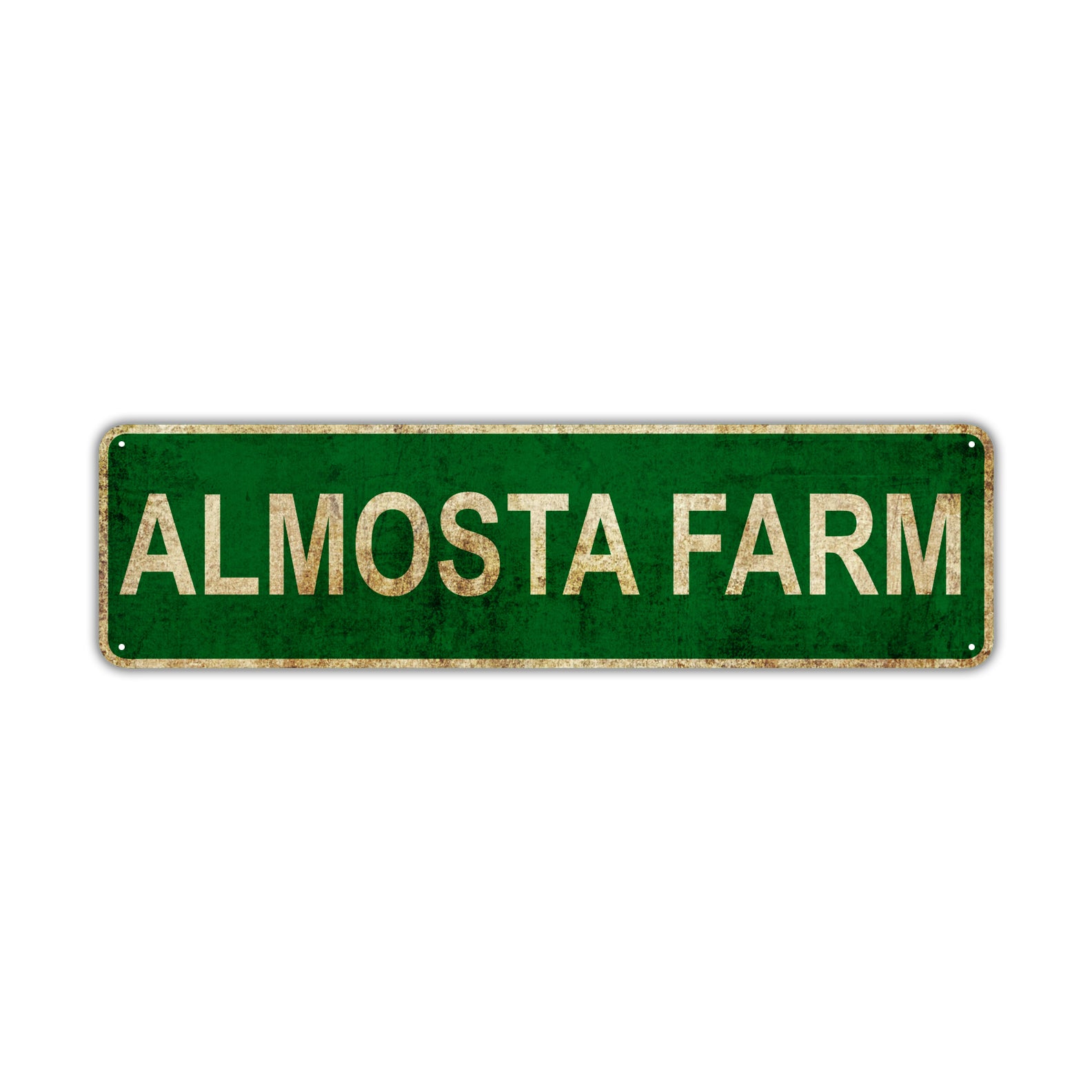 Almosta Farm Vintage Retro Street Novelty Sign Rustic Metal Aluminum Decor Wall Man Shop Cave Bar Gift