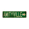 Amityville Vintage Retro Street Novelty Sign Rustic Metal Aluminum Decor Wall Man Shop Cave Bar Gift