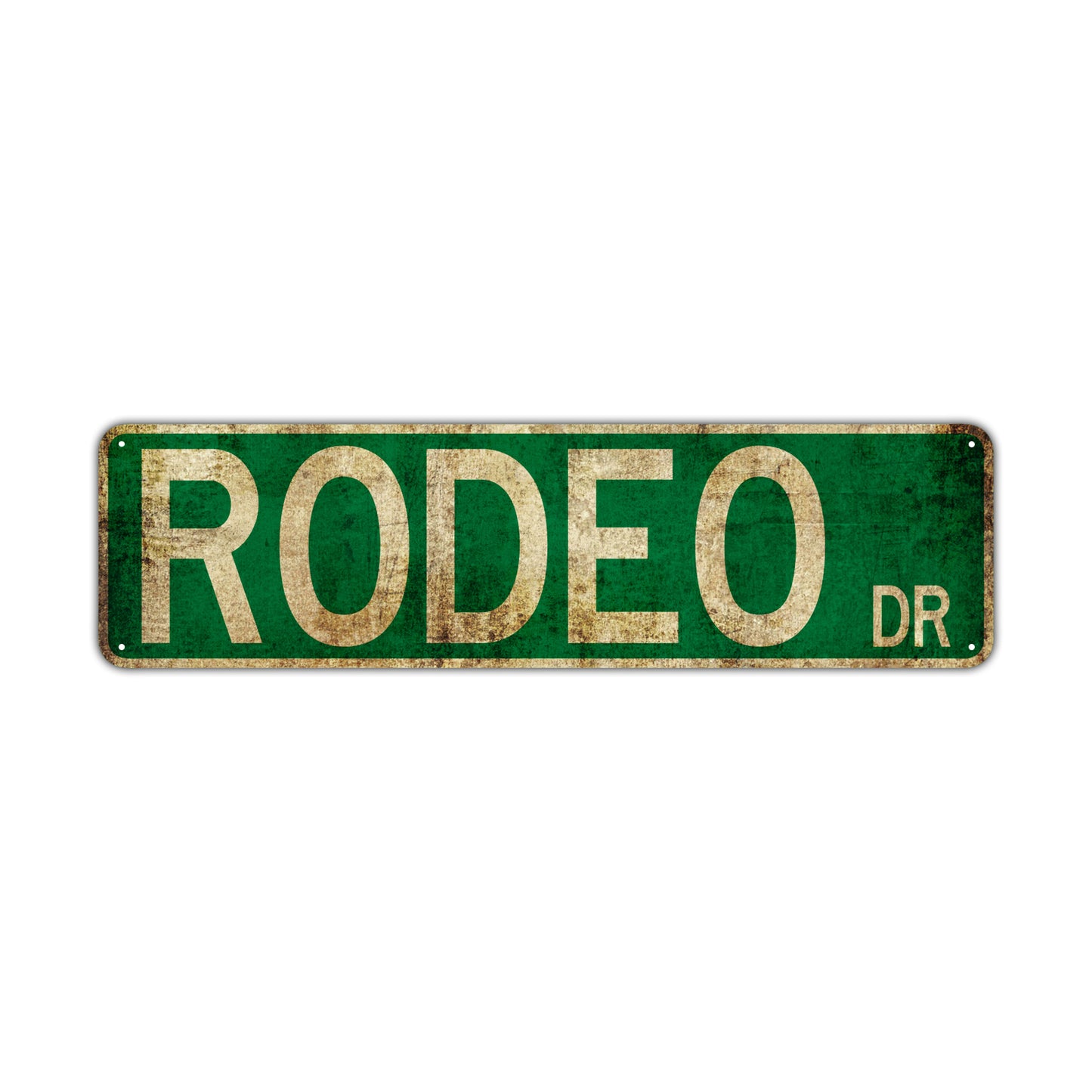 Rodeo DR Vintage Retro Street Novelty Sign Rustic Metal Aluminum Decor Wall Man Shop Cave Bar Gift
