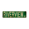 River View DR Vintage Retro Street Novelty Sign Rustic Metal Aluminum Decor Wall Man Shop Cave Bar Gift