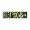 Restrooms Vintage Retro Street Novelty Sign Rustic Metal Aluminum Decor Wall Man Shop Cave Bar Gift