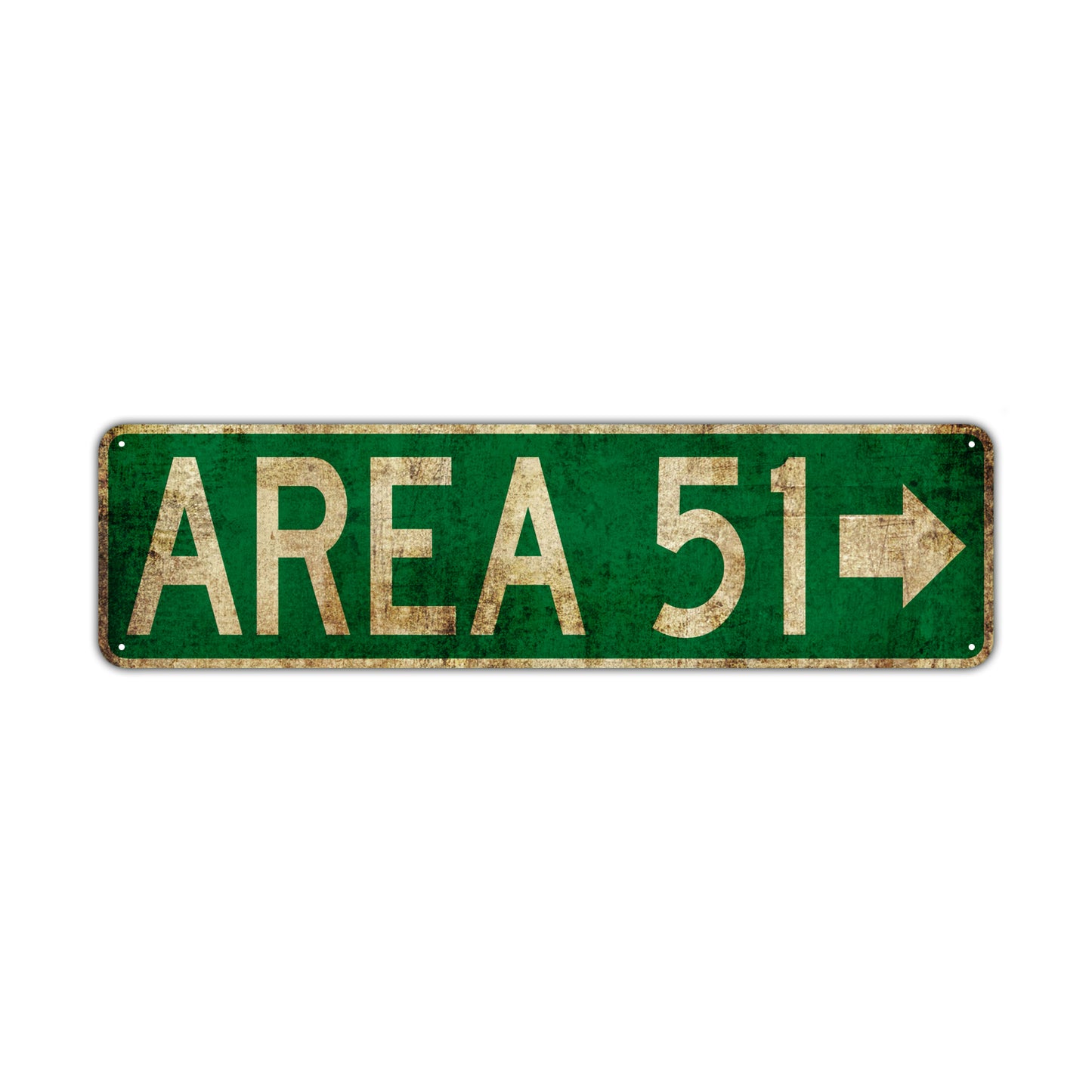 Area 51 Vintage Retro Street Novelty Sign Rustic Metal Aluminum Decor Wall Man Shop Cave Bar Gift