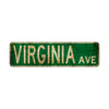 Virginia Ave Vintage Retro Street Novelty Sign Rustic Metal Aluminum Decor Wall Man Shop Cave Bar Gift
