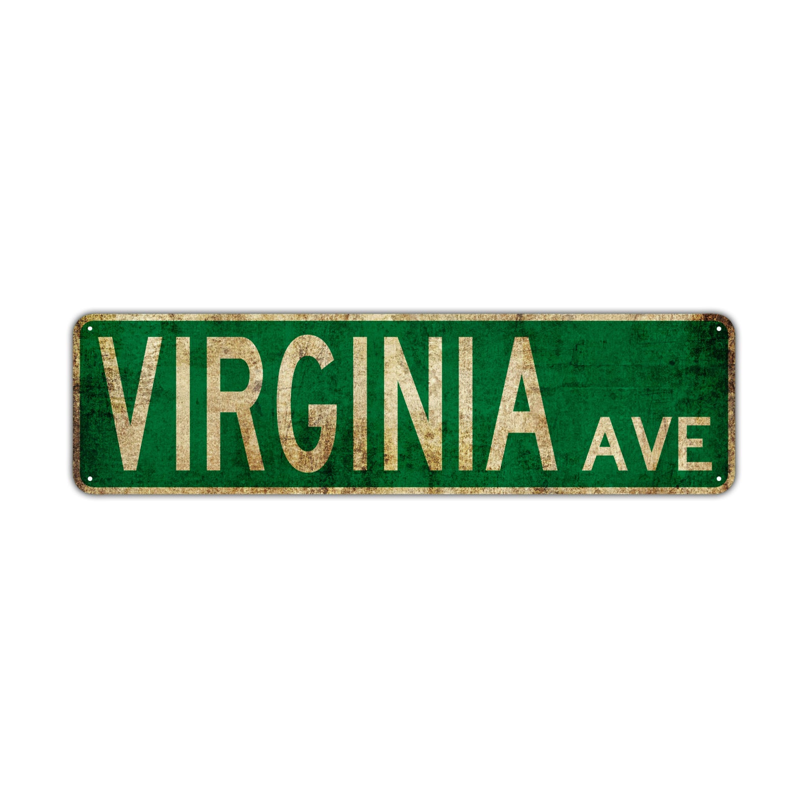 Virginia Ave Vintage Retro Street Novelty Sign Rustic Metal Aluminum Decor Wall Man Shop Cave Bar Gift