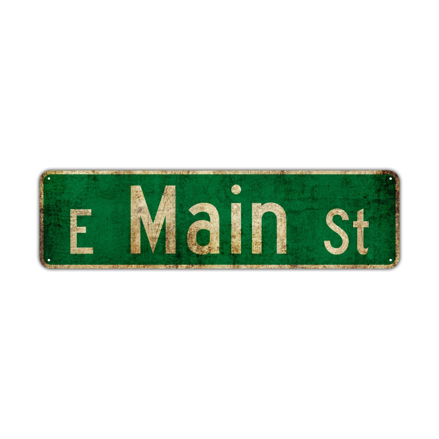 E Main St Vintage Retro Street Novelty Sign Rustic Metal Aluminum Decor Wall Man Shop Cave Bar Gift