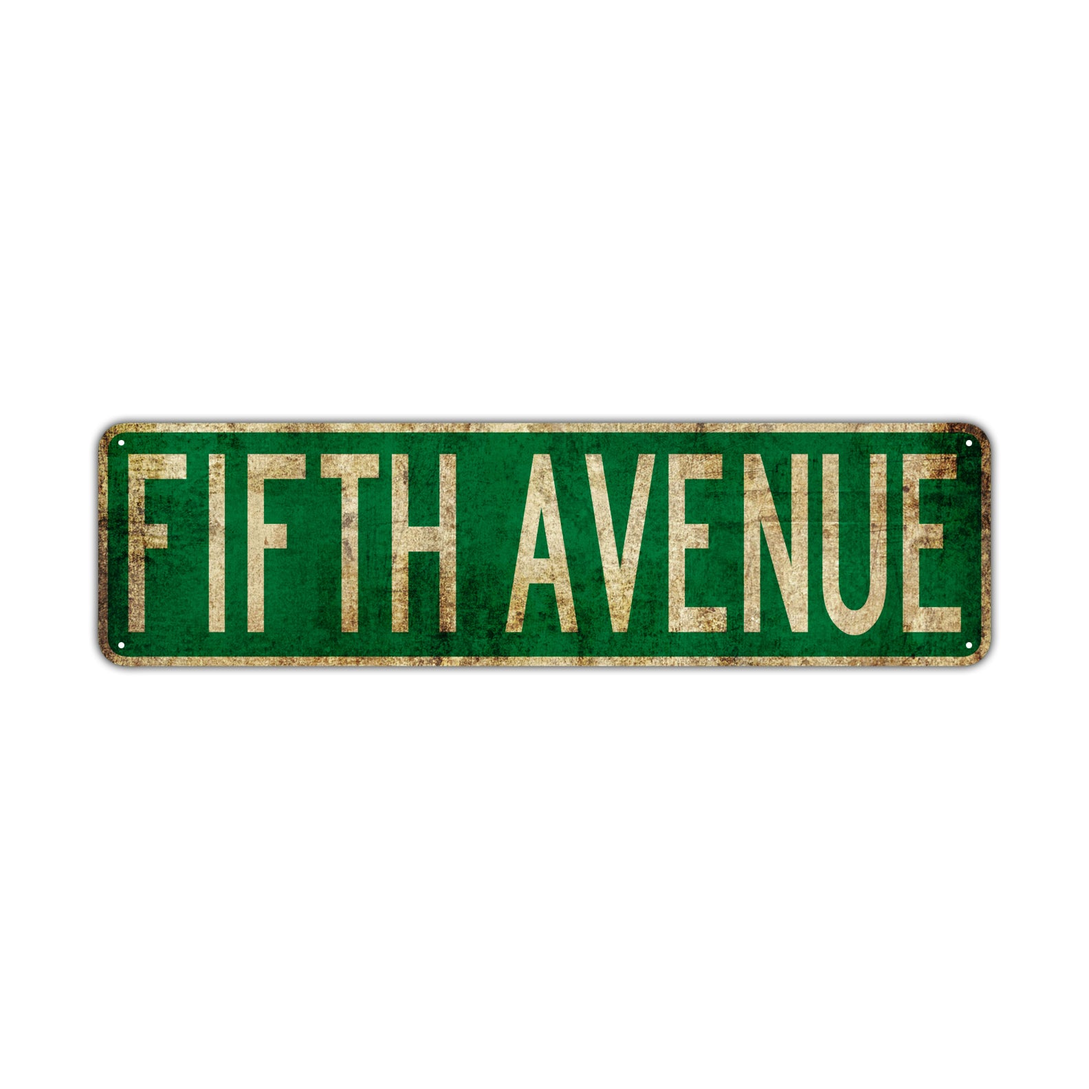 Fifth Avenue Vintage Retro Street Novelty Sign Rustic Metal Aluminum Decor Wall Man Shop Cave Bar Gift