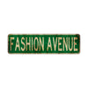 Fashion Avenue Vintage Retro Street Novelty Sign Rustic Metal Aluminum Decor Wall Man Shop Cave Bar Gift