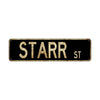 Starr St Vintage Retro Street Novelty Sign Rustic Metal Aluminum Decor Wall Man Shop Cave Bar Gift