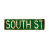 South St Vintage Retro Street Novelty Sign Rustic Metal Aluminum Decor Wall Man Shop Cave Bar Gift