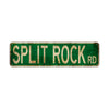 Split Rock Rd Vintage Retro Street Novelty Sign Rustic Metal Aluminum Decor Wall Man Shop Cave Bar Gift