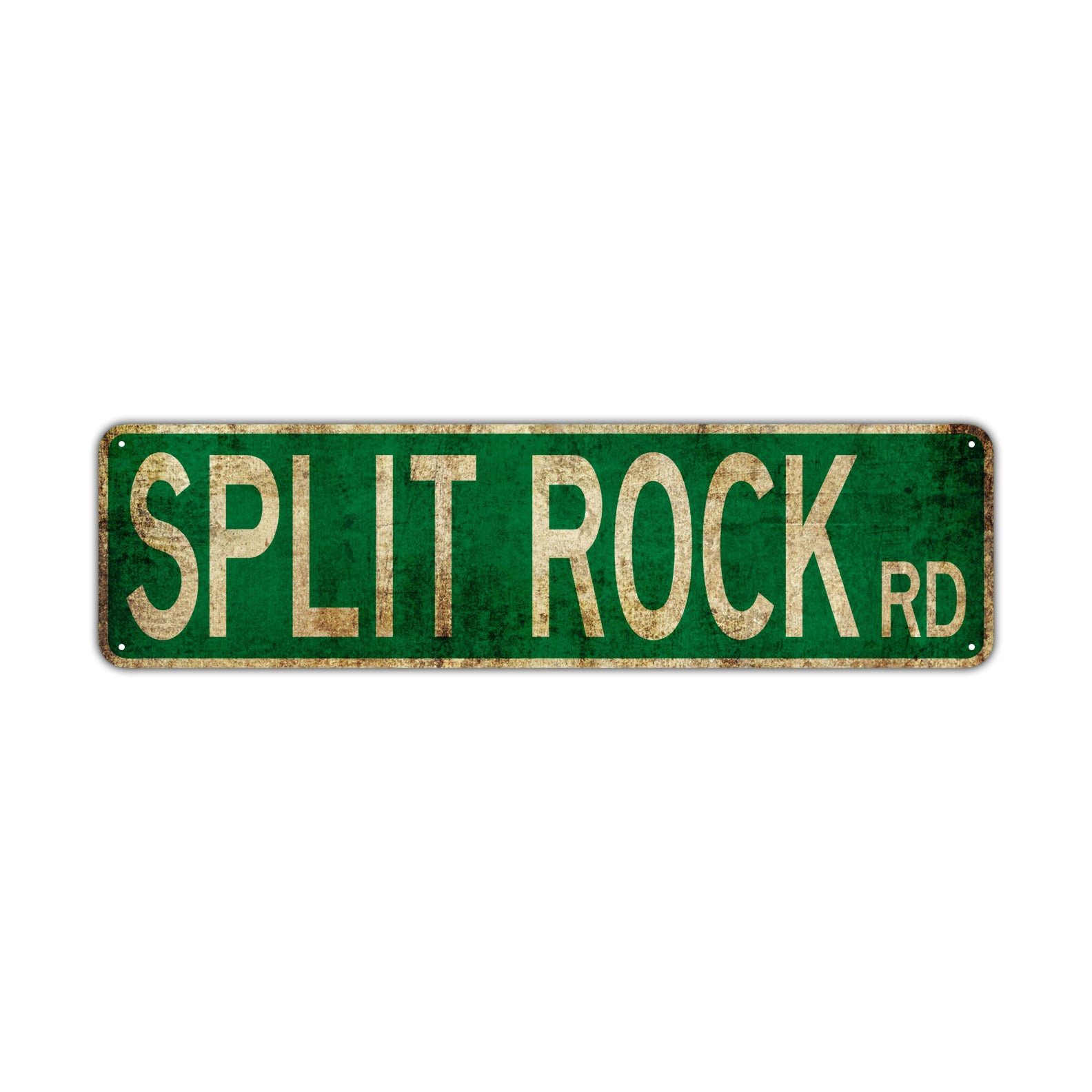 Split Rock Rd Vintage Retro Street Novelty Sign Rustic Metal Aluminum Decor Wall Man Shop Cave Bar Gift