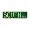 South Blvd Vintage Retro Street Novelty Sign Rustic Metal Aluminum Decor Wall Man Shop Cave Bar Gift
