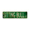Sitting Bull St Vintage Retro Street Novelty Sign Rustic Metal Aluminum Decor Wall Man Shop Cave Bar Gift