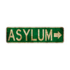 Asylum Vintage Retro Street Novelty Sign Rustic Metal Aluminum Decor Wall Man Shop Cave Bar Gift