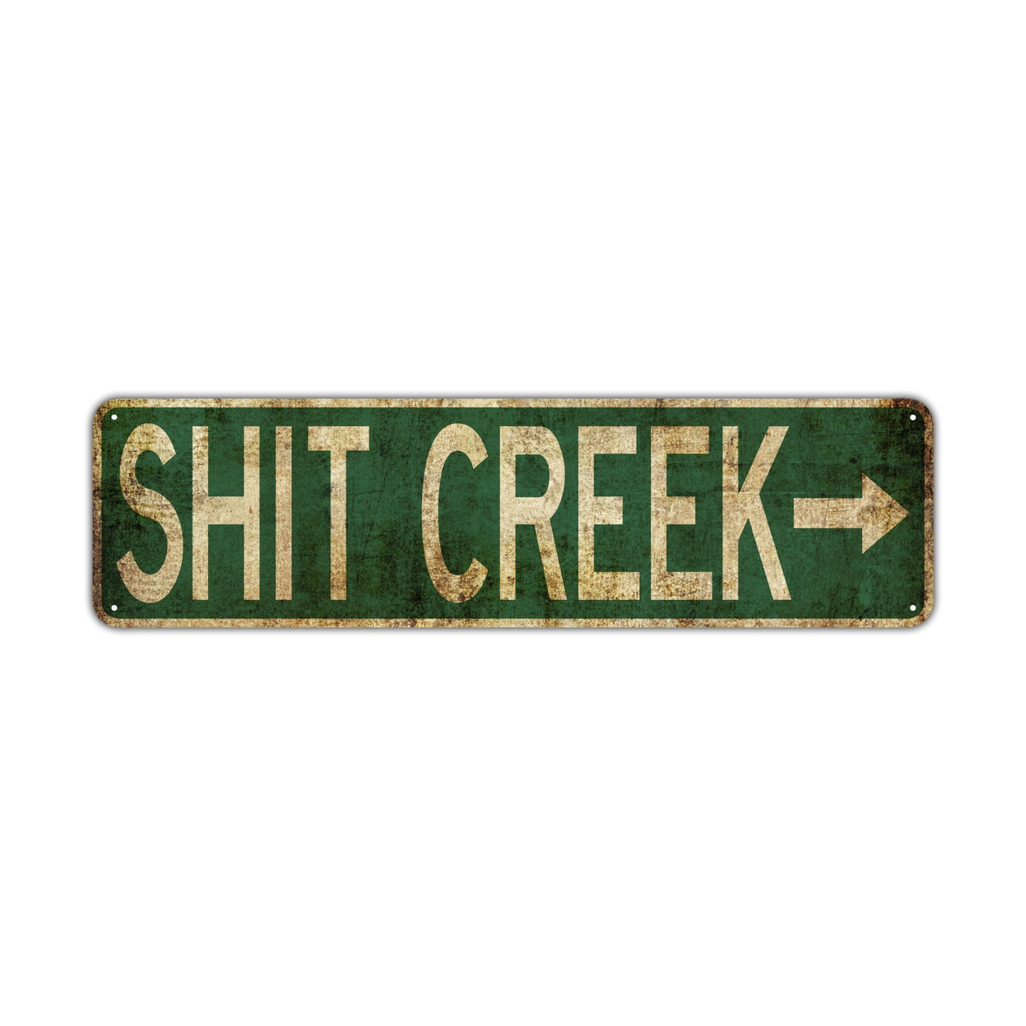 Shit Creek Vintage Retro Street Novelty Sign Rustic Metal Aluminum Decor Wall Man Shop Cave Bar Gift