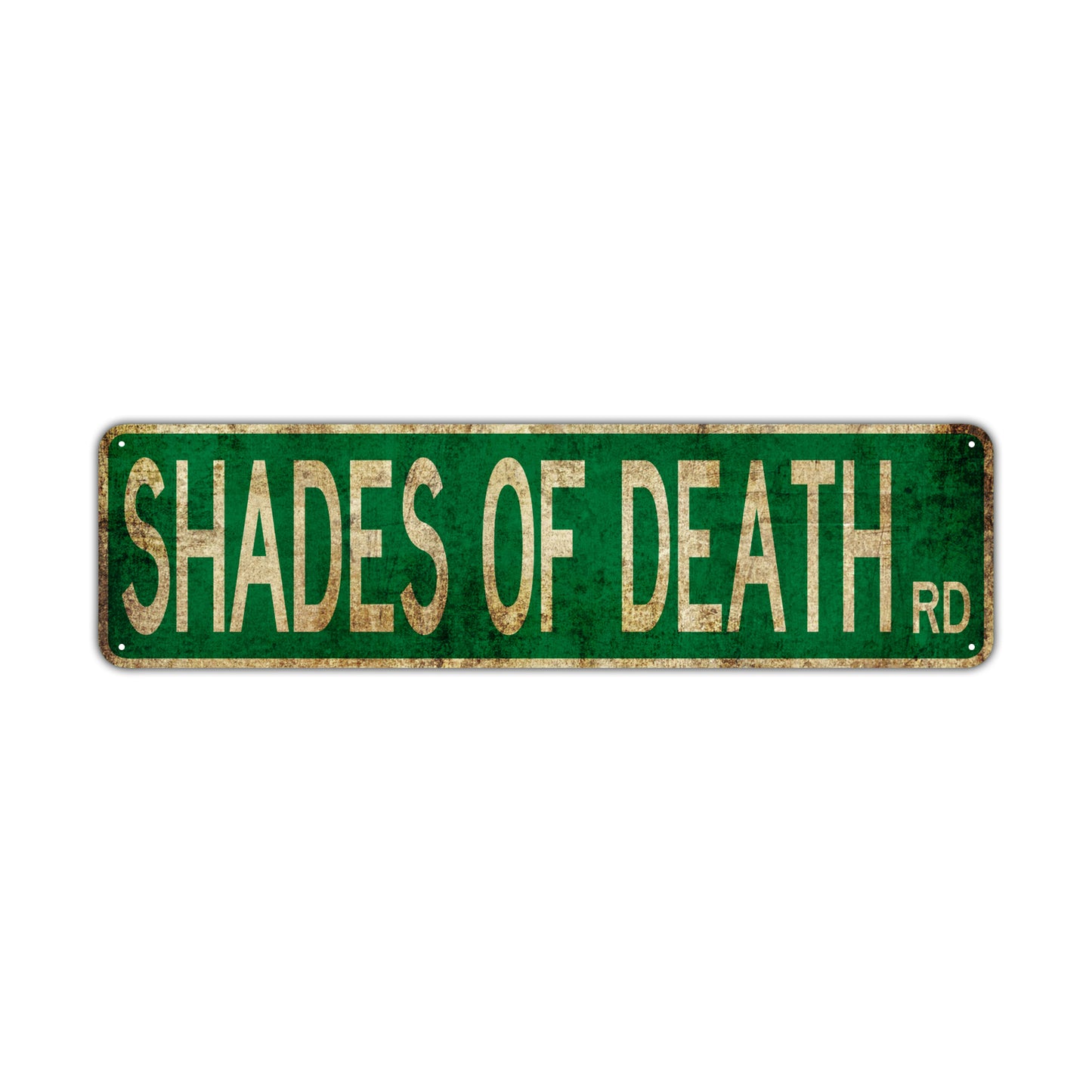Shades Of Death Rd Vintage Retro Street Novelty Sign Rustic Metal Aluminum Decor Wall Man Shop Cave Bar Gift
