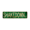 Shakedown St Vintage Retro Street Novelty Sign Rustic Metal Aluminum Decor Wall Man Shop Cave Bar Gift