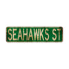 Seahawks St Vintage Retro Street Novelty Sign Rustic Metal Aluminum Decor Wall Man Shop Cave Bar Gift
