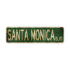 Santa Monica Blvd Vintage Retro Street Novelty Sign Rustic Metal Aluminum Decor Wall Man Shop Cave Bar Gift