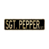 Sgt Pepper St Vintage Retro Street Novelty Sign Rustic Metal Aluminum Decor Wall Man Shop Cave Bar Gift