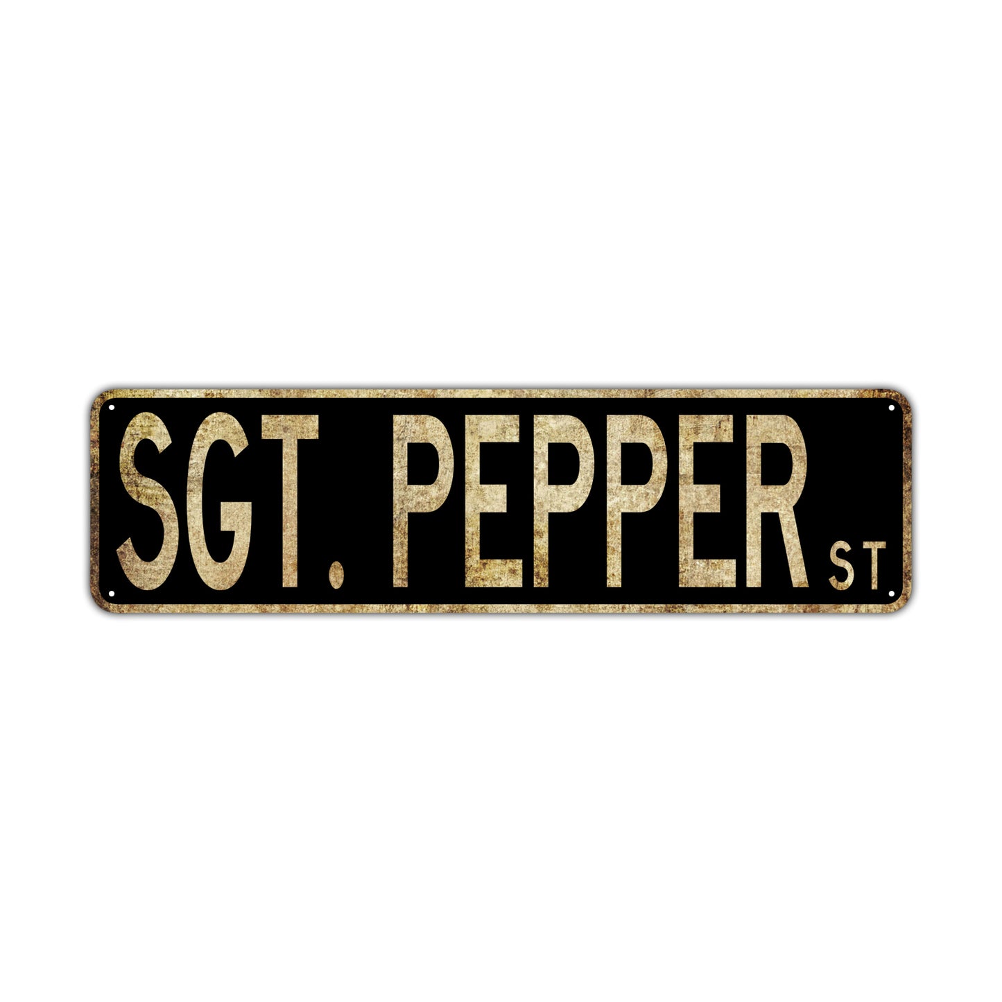 Sgt Pepper St Vintage Retro Street Novelty Sign Rustic Metal Aluminum Decor Wall Man Shop Cave Bar Gift