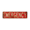 Emergency Vintage Retro Street Novelty Sign Rustic Metal Aluminum Decor Wall Man Shop Cave Bar Gift