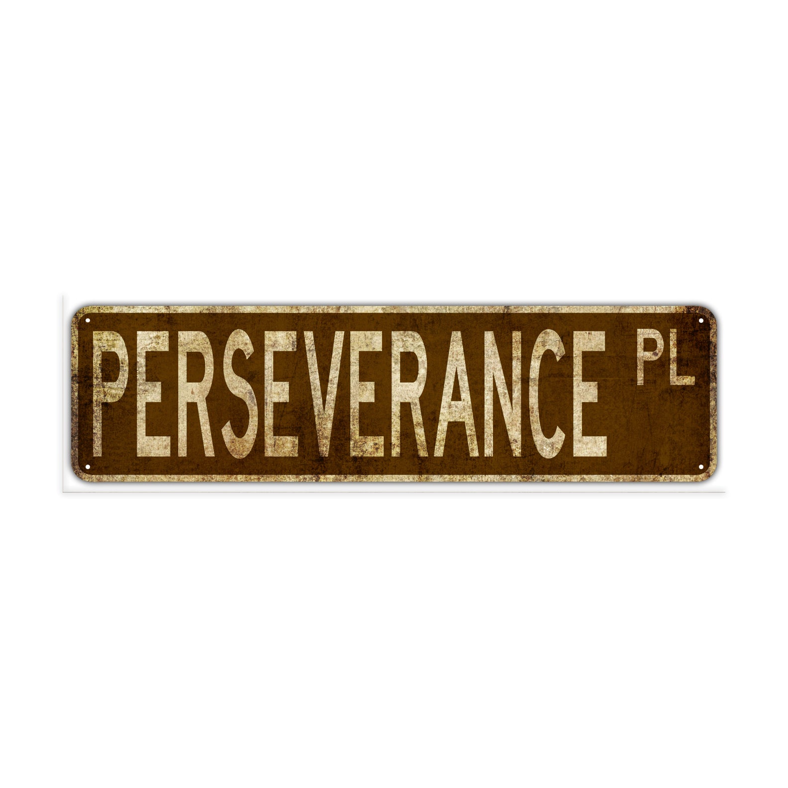 Perseverance Pl Vintage Retro Street Novelty Sign Rustic Metal Aluminum Decor Wall Man Shop Cave Bar Gift