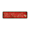 Jingle Bell Lane Vintage Retro Street Novelty Sign Rustic Metal Aluminum Decor Wall Man Shop Cave Bar Gift