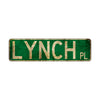 Lynch Pl Vintage Retro Street Novelty Sign Rustic Metal Aluminum Decor Wall Man Shop Cave Bar Gift