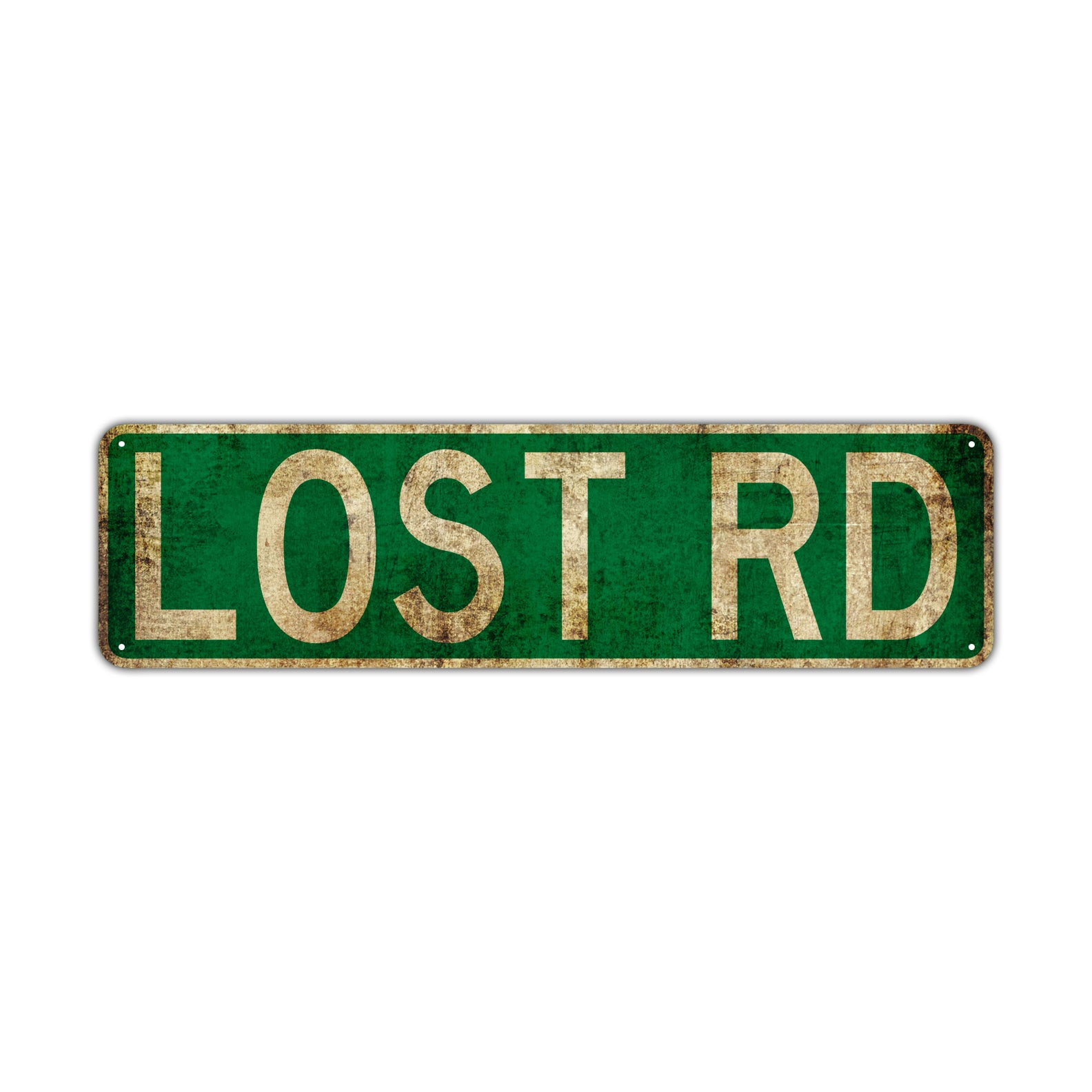 Lost Rd Vintage Retro Street Novelty Sign Rustic Metal Aluminum Decor Wall Man Shop Cave Bar Gift