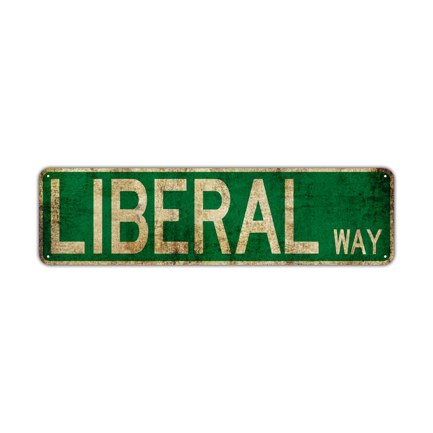 Libral Way Vintage Retro Street Novelty Sign Rustic Metal Aluminum Decor Wall Man Shop Cave Bar Gift