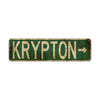 Krypton Vintage Retro Street Novelty Sign Rustic Metal Aluminum Decor Wall Man Shop Cave Bar Gift