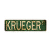 Krueger St Vintage Retro Street Novelty Sign Rustic Metal Aluminum Decor Wall Man Shop Cave Bar Gift