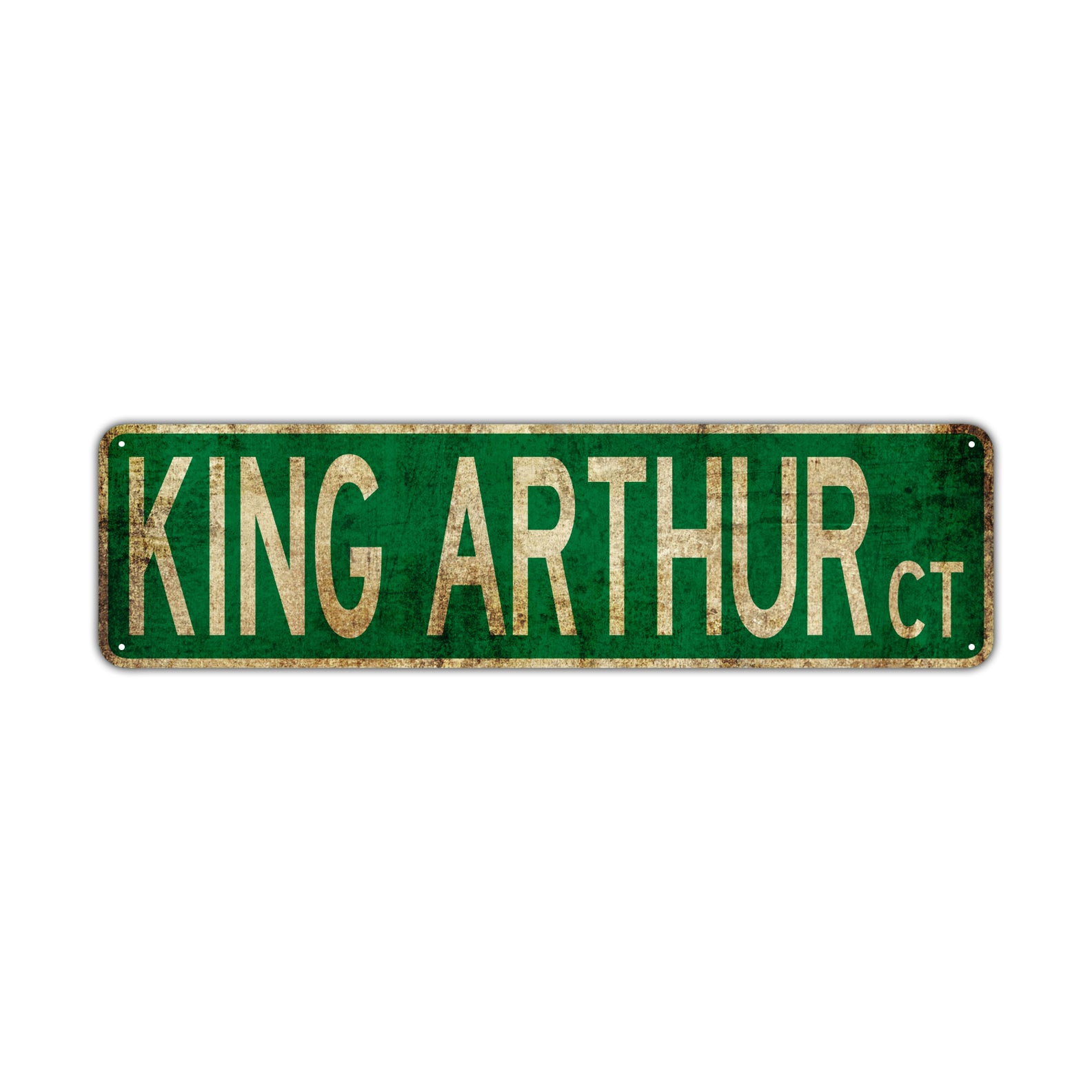 King Arthur Ct Vintage Retro Street Novelty Sign Rustic Metal Aluminum Decor Wall Man Shop Cave Bar Gift