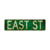 East St Vintage Retro Street Novelty Sign Rustic Metal Aluminum Decor Wall Man Shop Cave Bar Gift