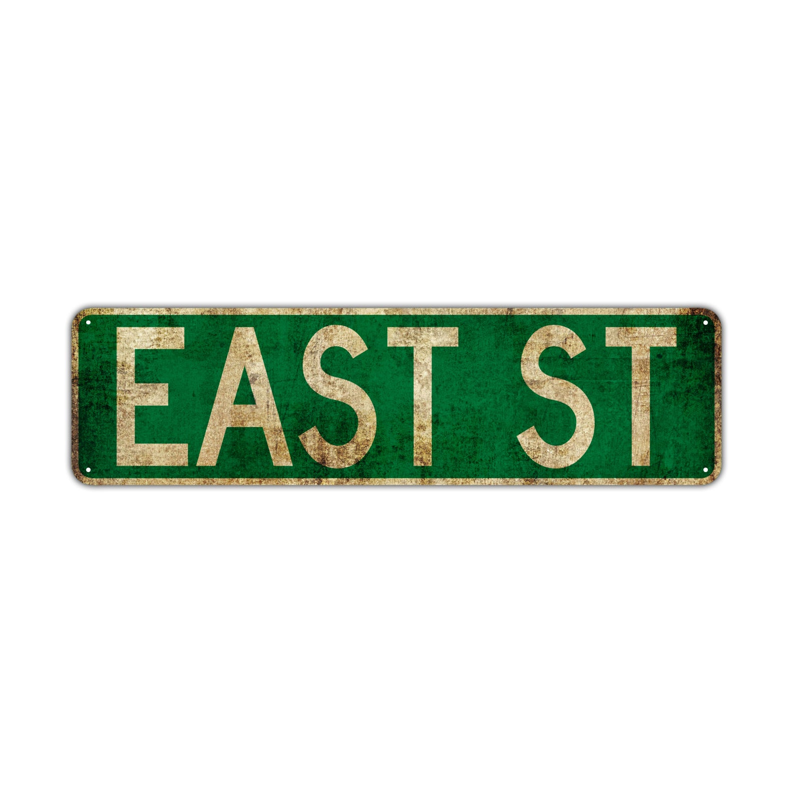 East St Vintage Retro Street Novelty Sign Rustic Metal Aluminum Decor Wall Man Shop Cave Bar Gift