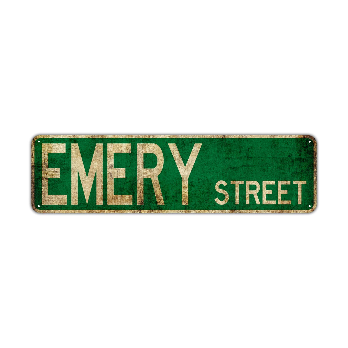 Emery Street Vintage Retro Street Novelty Sign Rustic Metal Aluminum Decor Wall Man Shop Cave Bar Gift