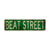 Beat Street Vintage Retro Street Novelty Sign Rustic Metal Aluminum Decor Wall Man Shop Cave Bar Gift