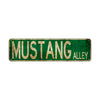 Mustang Alley Vintage Retro Street Novelty Sign Rustic Metal Aluminum Decor Wall Man Shop Cave Bar Gift